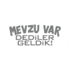 Mevzu Var Dediler Geldik Araba Sticker 17x17 Cm Gri