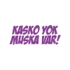 Kasko Yok Muska Var Araba Sticker 17x17 Cm Mor