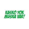 Kasko Yok Muska Var Araba Sticker 17x17 Cm Yeşil