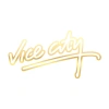 Vice City Araba Sticker 17x17 Cm Gold