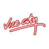 Vice City Araba Sticker 17x17 Cm Kırmızı