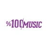 %100 Music Araba Sticker 17x17 Cm Mor