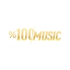 %100 Music Araba Sticker 17x17 Cm Gold