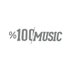 %100 Music Araba Sticker 17x17 Cm Gri
