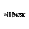 %100 Music Araba Sticker 17x17 Cm Siyah
