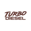 Turbo Diesel Araba Sticker 17x17 Cm Kahverengi
