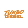 Turbo Diesel Araba Sticker 17x17 Cm Turuncu