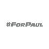 #ForPaul Araba Sticker 17x17 Cm Gri