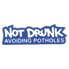 Not Drunk Avoiding Potholes 17x17 Cm Mavi