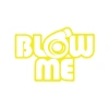 Blow Me Araba Sticker 17x17 Cm Sarı