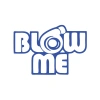 Blow Me Araba Sticker 17x17 Cm Mavi