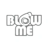 Blow Me Araba Sticker 17x17 Cm Gri