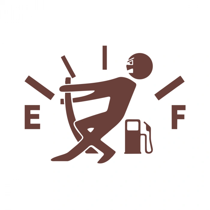 Oto Depo Kapağı Sticker17x17 Cm Kahverengi