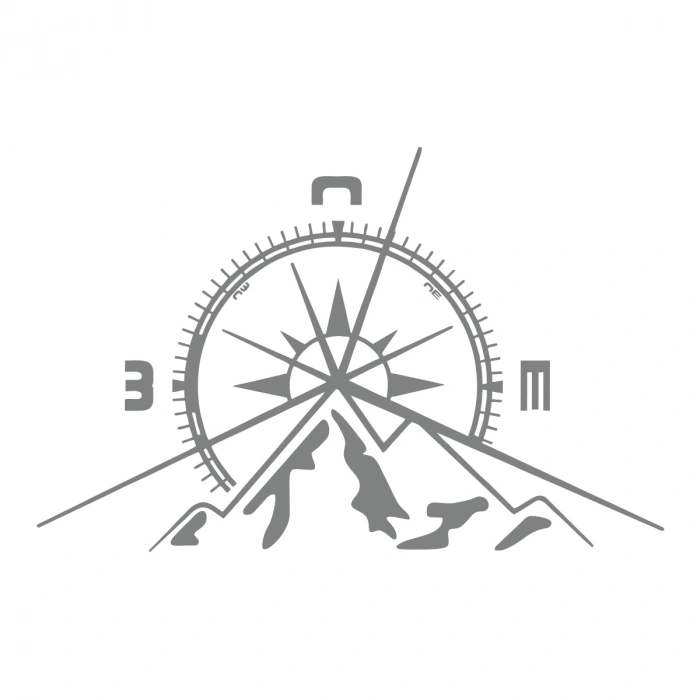 Duster Oto Logo Sticker17x17 Cm Gri