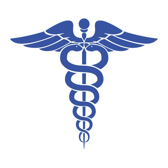 Tıp Logosu  Oto Sticker, Araba Sticker17x17 Cm Mavi