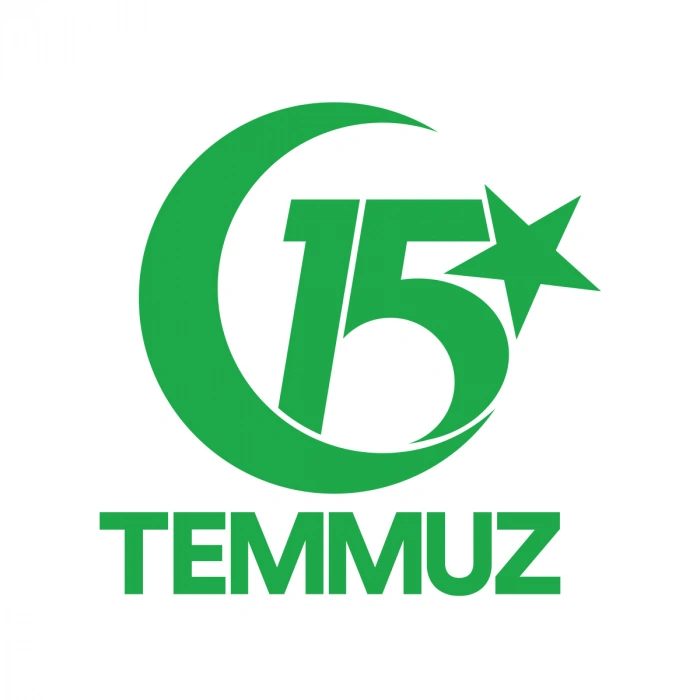 15 Temmuz  Sticker 17x17 Cm Yeşil