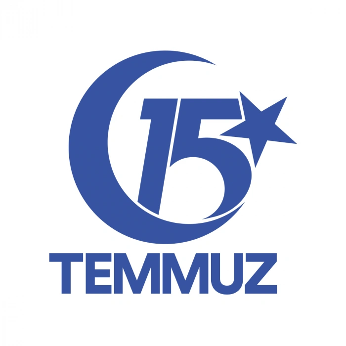 15 Temmuz  Sticker 17x17 Cm Mavi