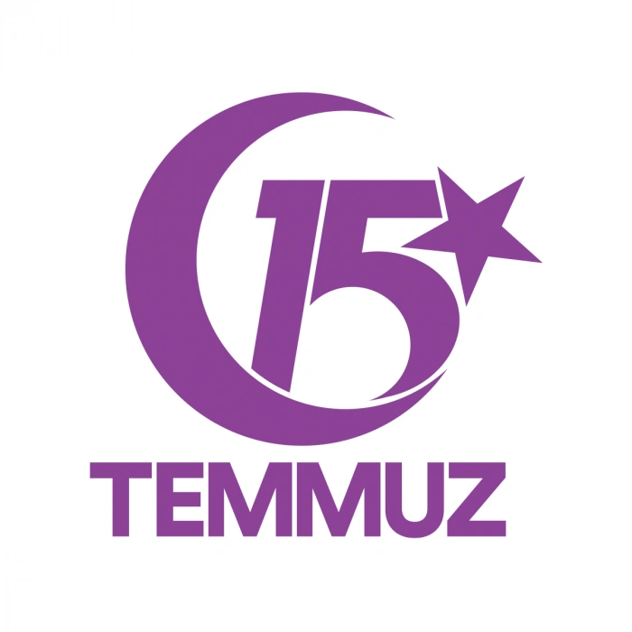 15 Temmuz  Sticker 17x17 Cm Mor