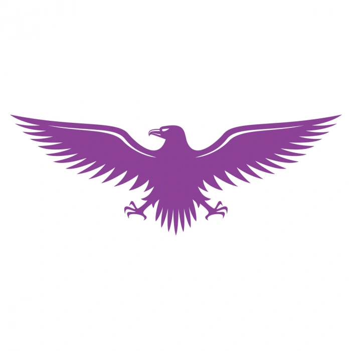 Kartal Sticker17x17 Cm Mor