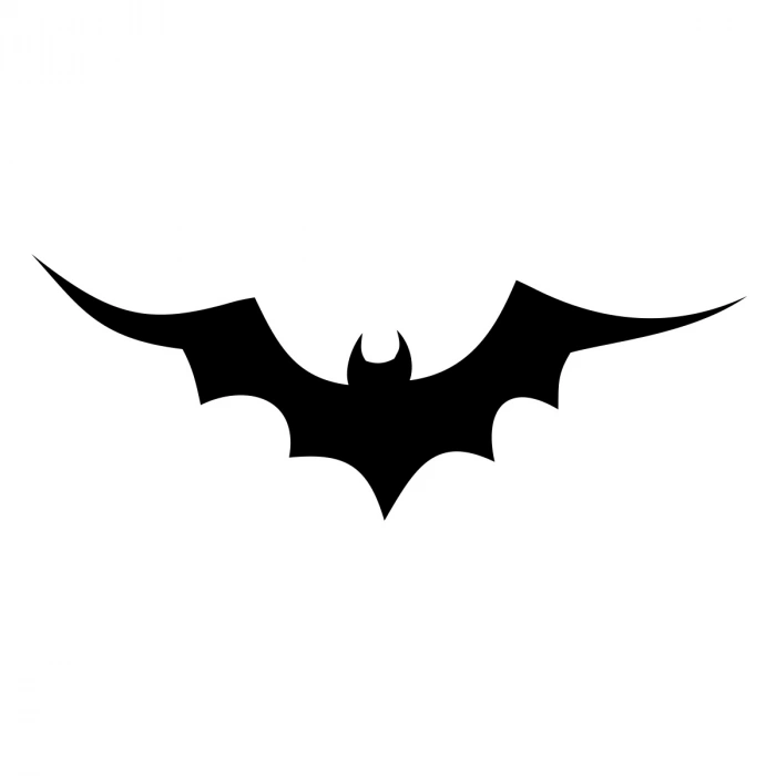 Yarasa Oto Sticker17x17 Cm Siyah