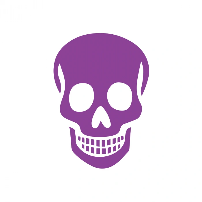 Kuru Kafa Sticker17x17 Cm Mor