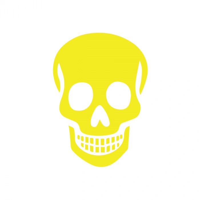 Kuru Kafa Sticker17x17 Cm Sarı