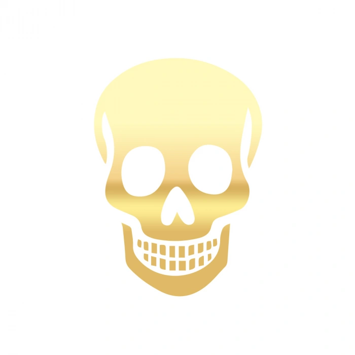 Kuru Kafa Sticker17x17 Cm Gold