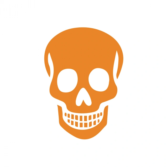 Kuru Kafa Sticker17x17 Cm Turuncu