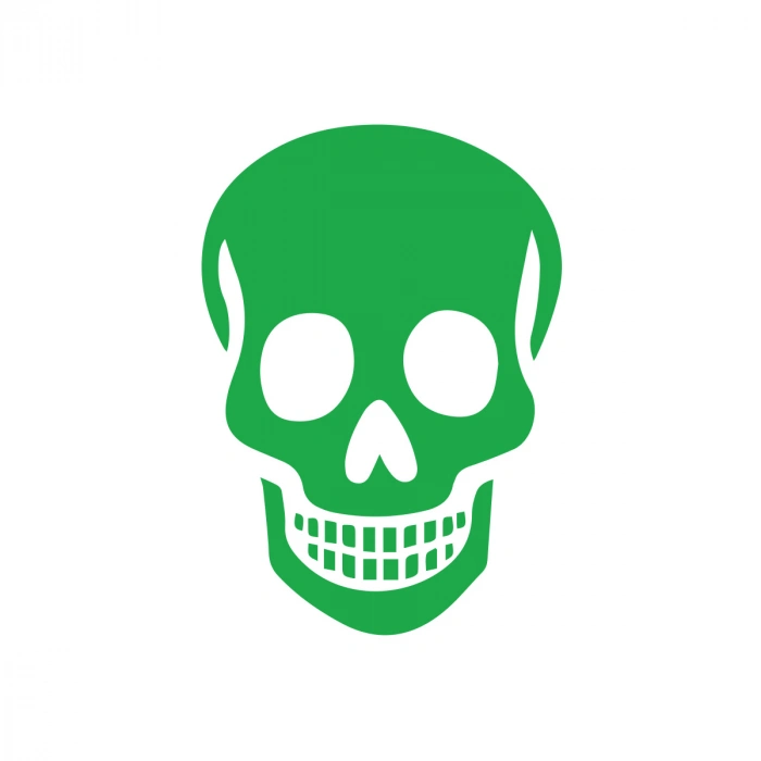 Kuru Kafa Sticker17x17 Cm Yeşil