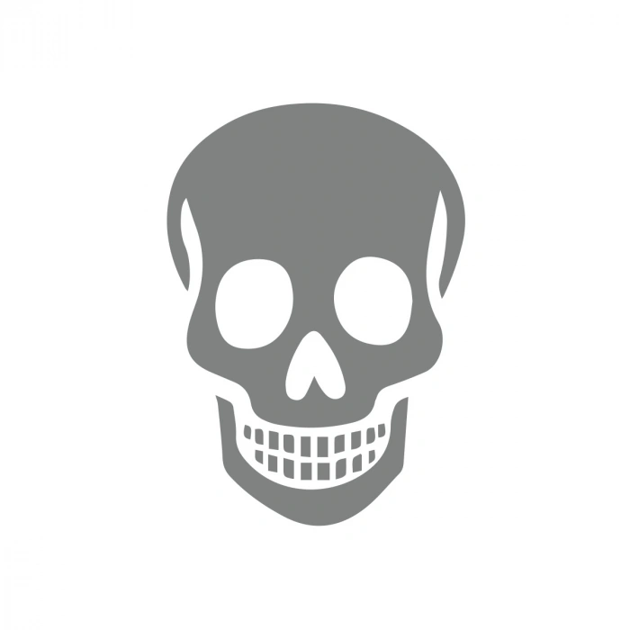 Kuru Kafa Sticker17x17 Cm Gri