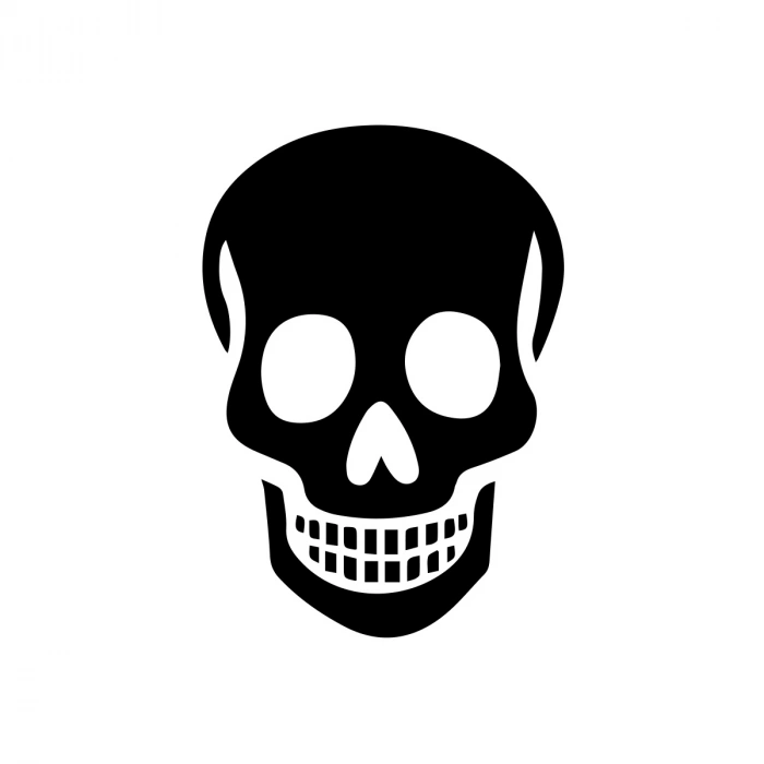 Kuru Kafa Sticker17x17 Cm Siyah