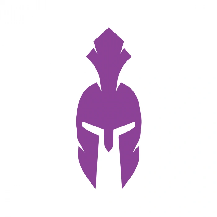 Miğfer Sticker17x17 Cm Mor