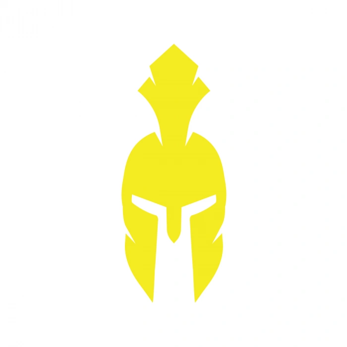 Miğfer Sticker17x17 Cm Sarı