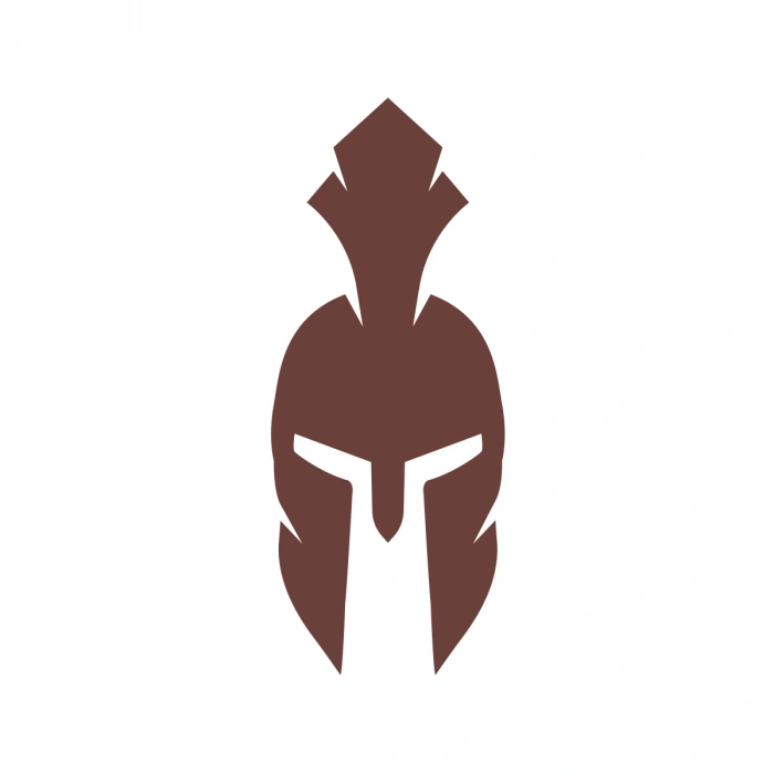 Miğfer Sticker17x17 Cm Kahverengi