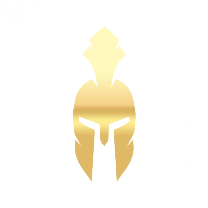 Miğfer Sticker17x17 Cm Gold