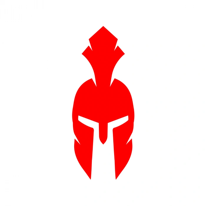 Miğfer Sticker17x17 Cm Kırmızı