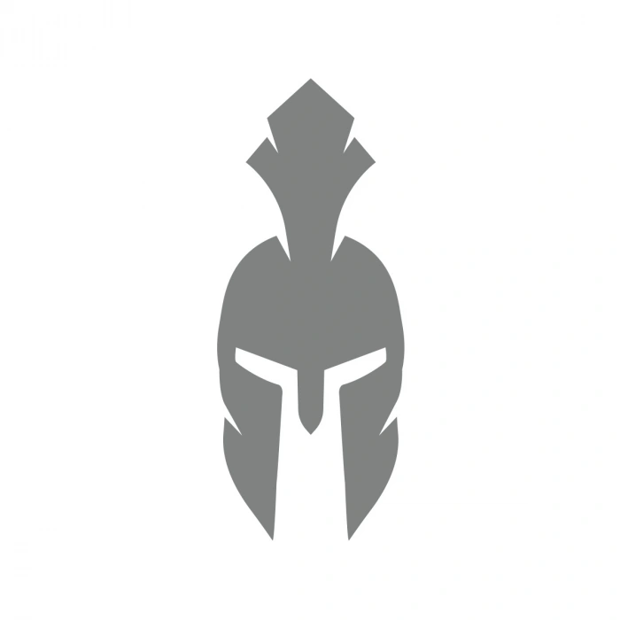 Miğfer Sticker17x17 Cm Gri