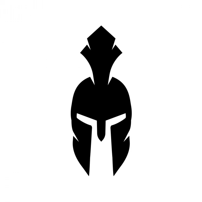 Miğfer Sticker17x17 Cm Siyah