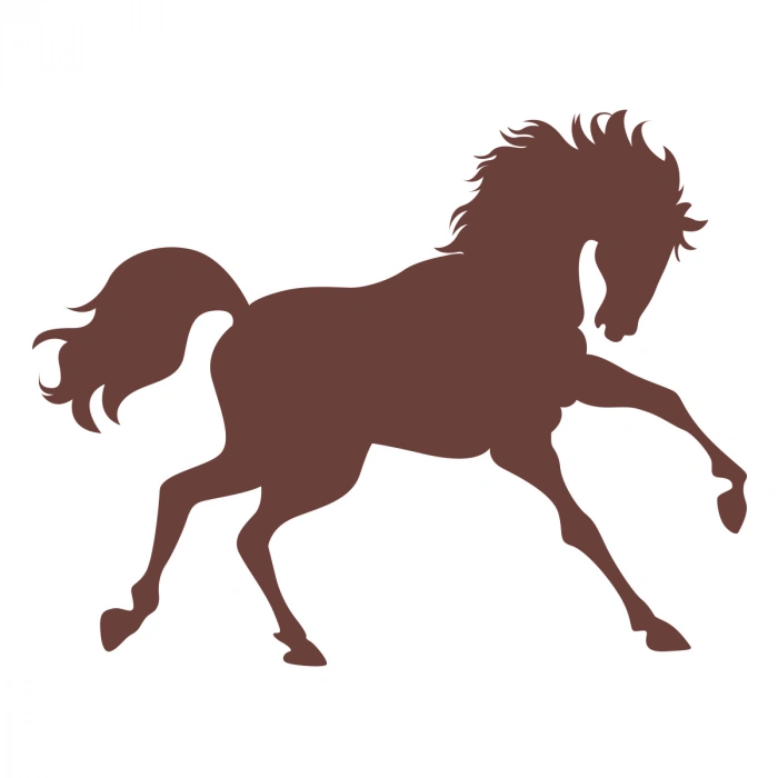 At Sticker 17x17 Cm Kahverengi