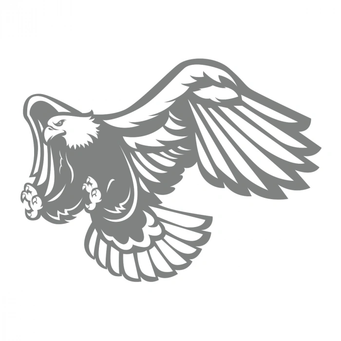 Kartal Sticker17x17 Cm Gri