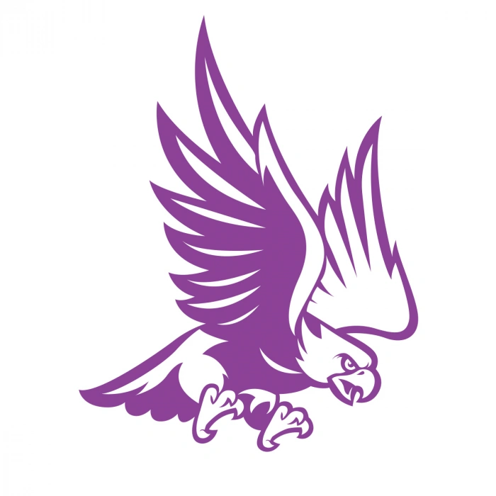 Kartal Sticker17x17 Cm Mor