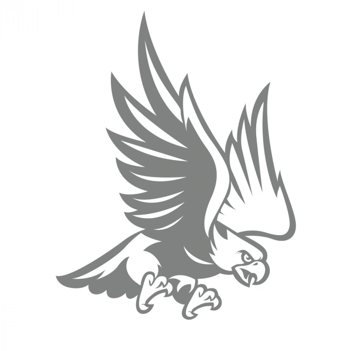 Kartal Sticker17x17 Cm Gri