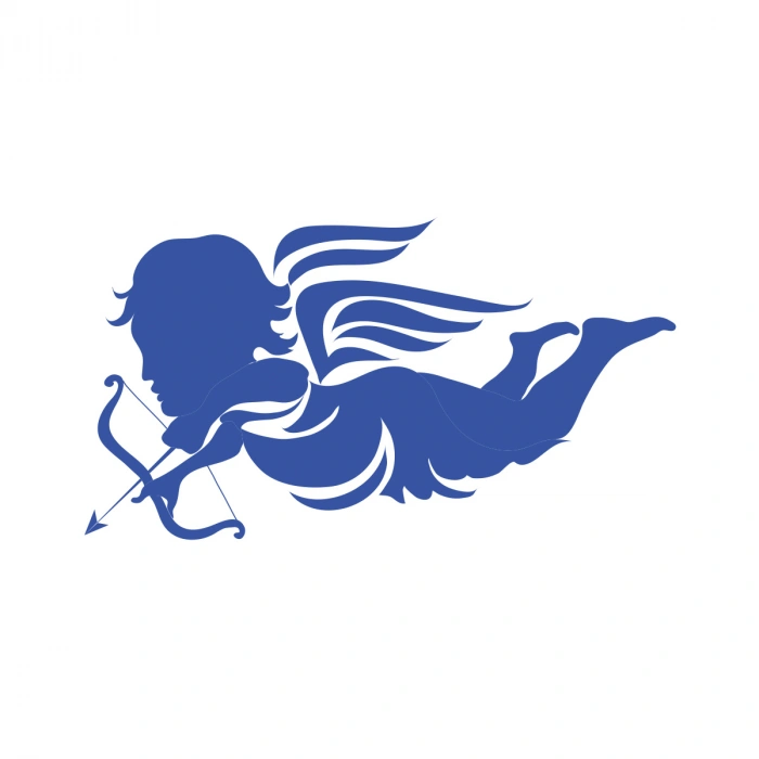 Eros Sticker 17x17 Cm Mavi