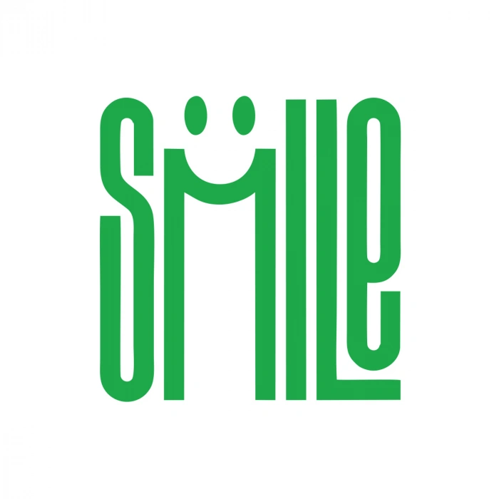 Smile Sticker  17x17 Cm Yeşil