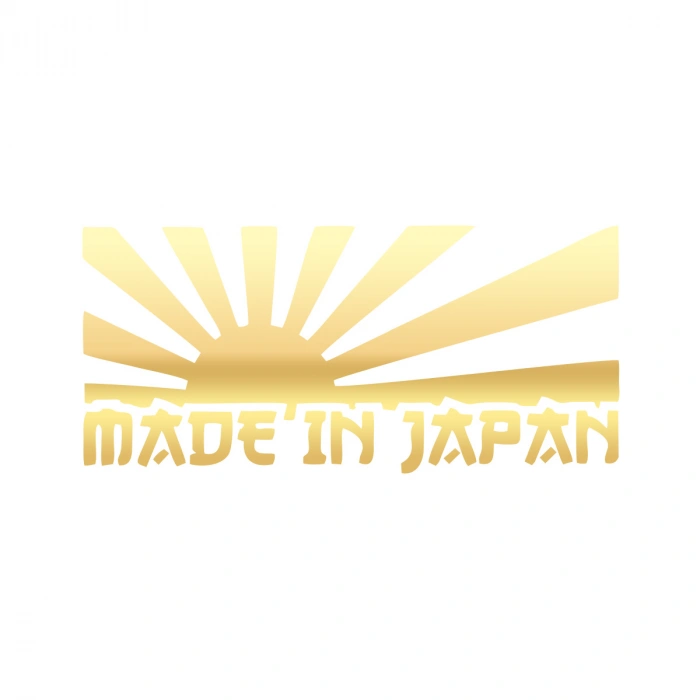 Made in Japan Barkod Sticker17x17 Cm Gold