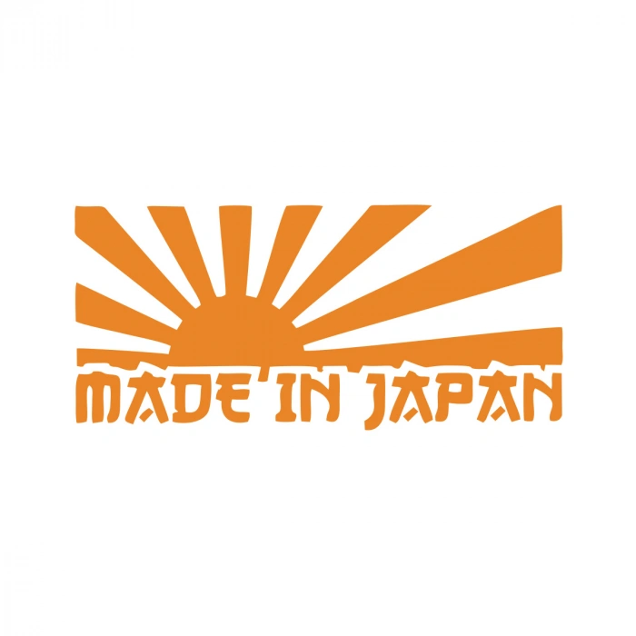 Made in Japan Barkod Sticker17x17 Cm Turuncu