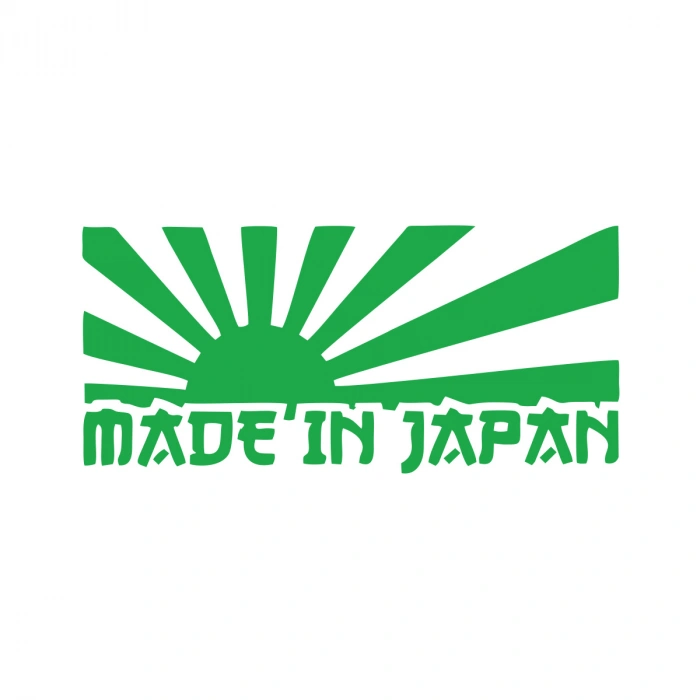 Made in Japan Barkod Sticker17x17 Cm Yeşil