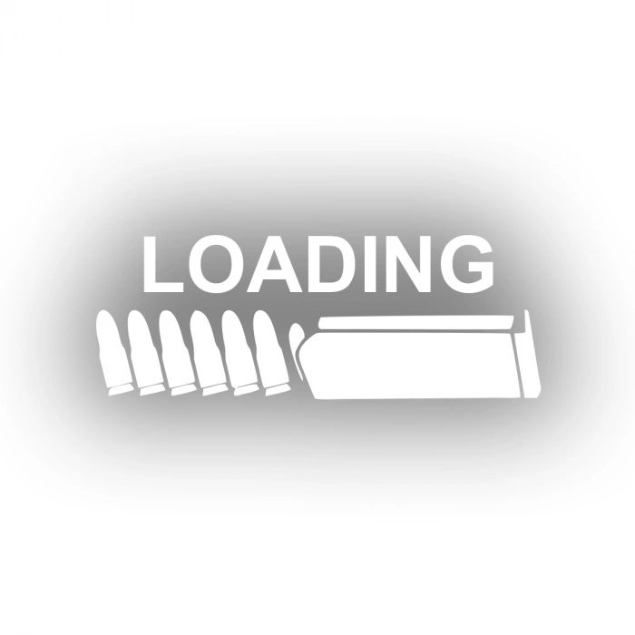 Şarj*r Yükleniyor Sticker17x17 Cm Beyaz