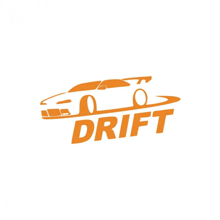 Drit Araba Sticker17x17 Cm Turuncu
