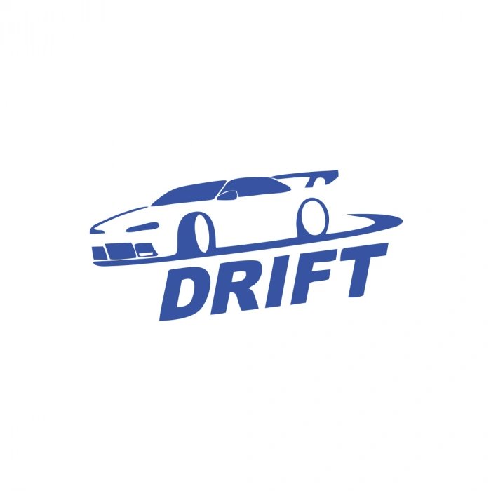 Drit Araba Sticker17x17 Cm Mavi